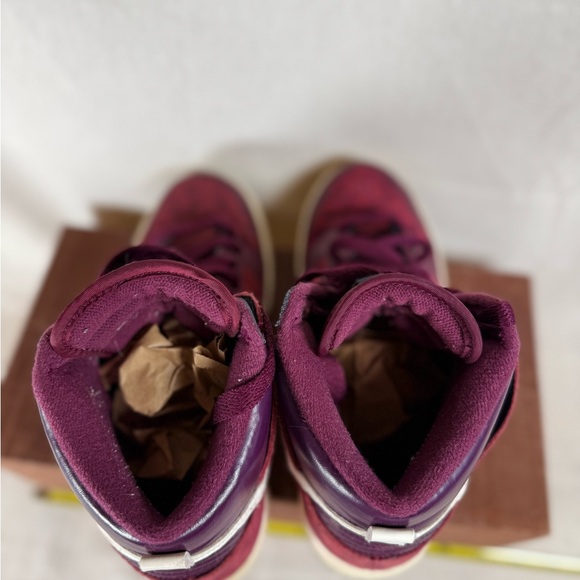 Size 8 Nike Dunk 6.0 High Bordeaux Leopard W -Q - Picture 6 of 10